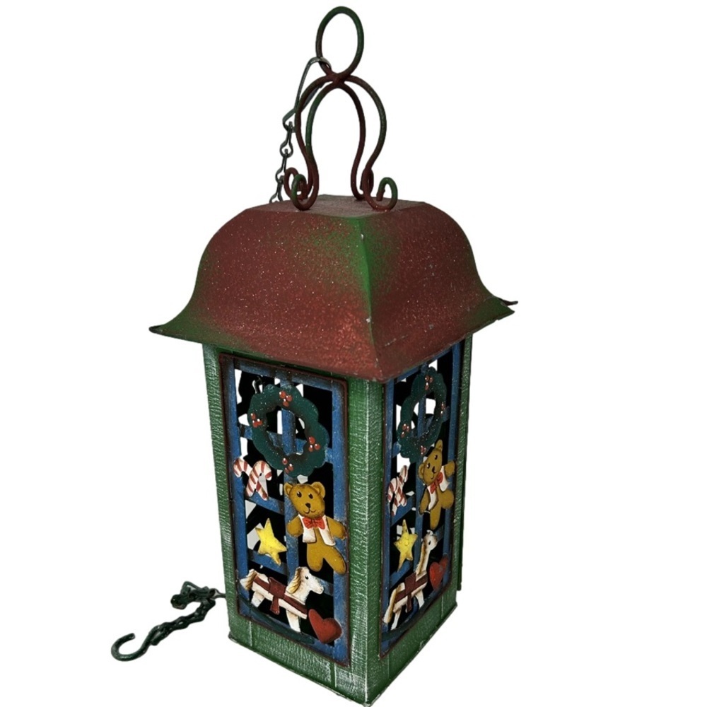 Christmas Metal Lantern for Candle